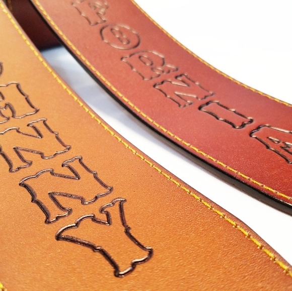 Personalized Leather guitar strap - Picture 4 of 13